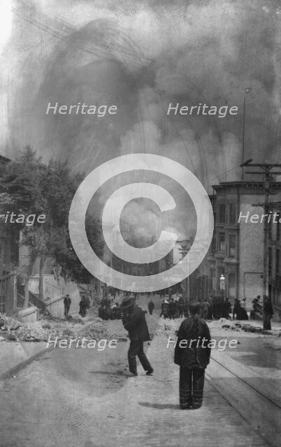 San Francisco, April 18, 1906, 1906 Apr. 18. Creator: Arnold Genthe.