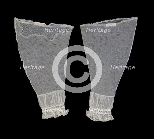 Undersleeves, American, ca. 1825. Creator: Unknown.