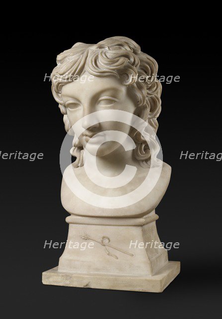 Bust portrait of Prince Henry Lubomirski in the character of Bacchus, c1787. Artist: Anne Seymour Damer.