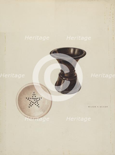 Sand Blotter, 1939. Creator: Milton Bevier.