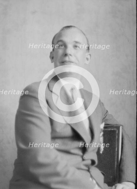 Unidentified man, possibly Mr. Armand T. Nichols, portrait photograph, between 1911 and 1942. Creator: Arnold Genthe.