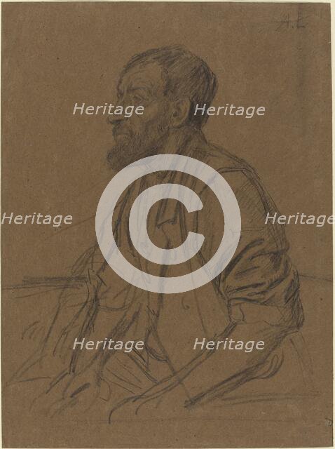 Study of a Workman. Creator: Alphonse Legros.