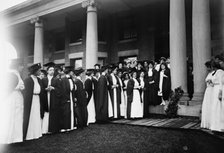 Miss Randolph addressing Barnard Grads, Ivy Day, 1911. Creator: Bain News Service.