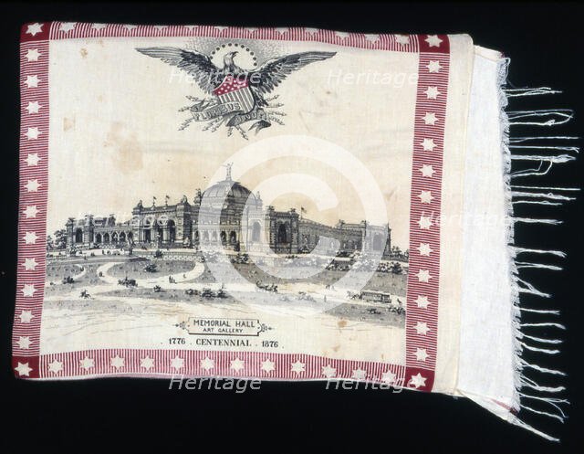 Pillow Cover (Furnishing Fabric), United States, 1876/80. Creator: Unknown.