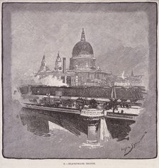 Blackfriars Bridge, London, 1796. Artist: James Walker