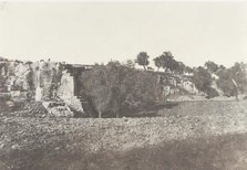 Jérusalem, Vallée de Josaphat, Grottes sépulcrales, 2, 1854. Creator: Auguste Salzmann.