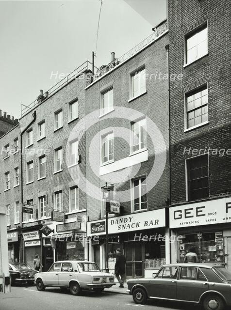 12-105 Little Newport Street, Westminster LB, London: front elevations, 1975. Creator: Unknown.