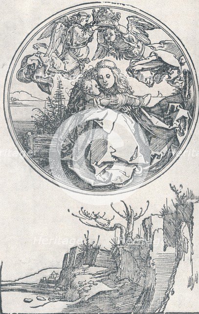 'The Virgin crowned by two Angels', c1515 (1906).  Artist: Albrecht Durer.
