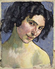 Portrait of the Model Giulia Leonardi, 1910. Creator: Hodler, Ferdinand (1853-1918).