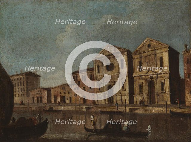 Canal view from Venice, c1740s. Creator: Unknown.