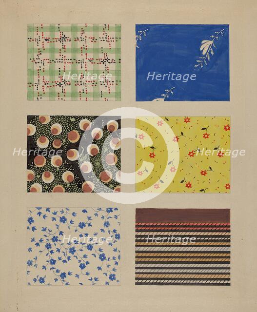 Quilt Patches, c. 1937. Creator: Dorothy Posten.