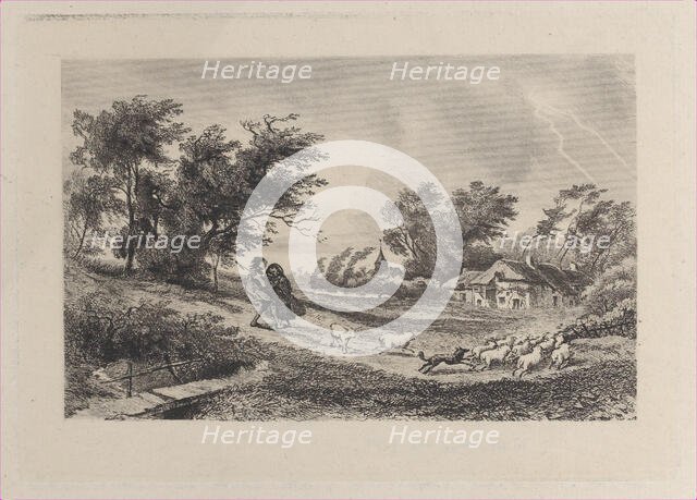 L'Orage, 1842. Creator: Charles Francois Daubigny.