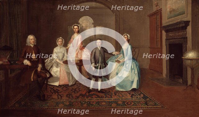 John Thomlinson and His Family, 1745. Creator: Arthur Devis.