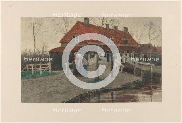 Village view, 1872. Creator: Theodorus Ludovicus Mesker.