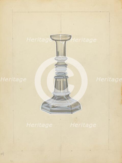 Candlestick, c. 1940. Creator: John Dana.