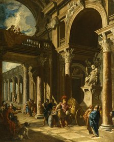 Alexander the Great Cutting the Gordian Knot, c1718-1719. Creator: Giovanni Paolo Panini.