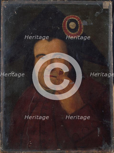 Portrait of a man with a cockade, 1797. Creator: A Boger.