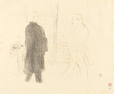 Antoine and Gémier in "Une Faillite", 1894. Creator: Henri de Toulouse-Lautrec.