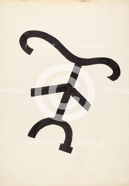 Cattle Brand, c. 1936. Creator: J.Henry Marley.