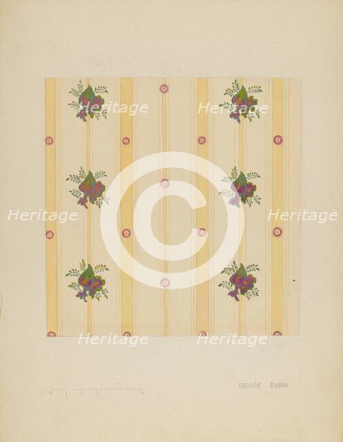 Wall Paper, c. 1936. Creator: George Robin.