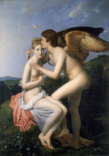 'Psyche Receiving the First Kiss of Cupid', 1798. Artist: Francois Pascal Simon Gerard