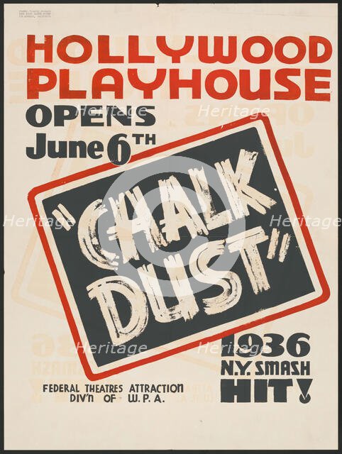 Chalk Dust, Los Angeles, [193-]. Creator: Unknown.