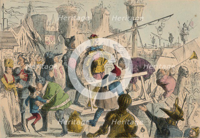 Embarkation of King Henry the Fifth at Southampton. A.D. 1415, 1850. Artist: John Leech