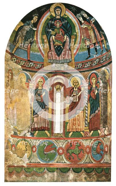 Fresco in the church of Santa Maria de Taüll, Catalonia, Spain, (1928). Creator: Unknown.