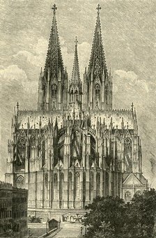 'Cologne Cathedral, from the East', 1890.   Creator: Unknown.