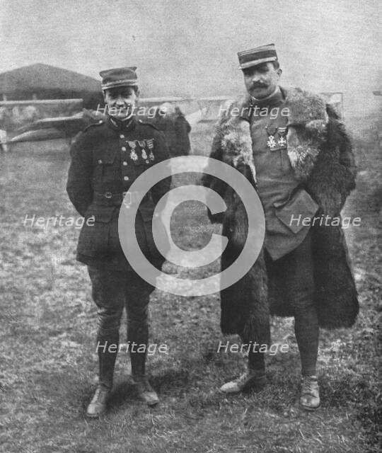 ''Le sergent-pilote Guynemer. Le capitaine Brocard.'. Creator: Unknown.