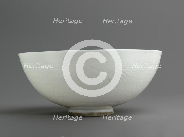 Bowl with Incised Lotus Flowers, Iran, second half 17th century or later. Creator: Unknown.