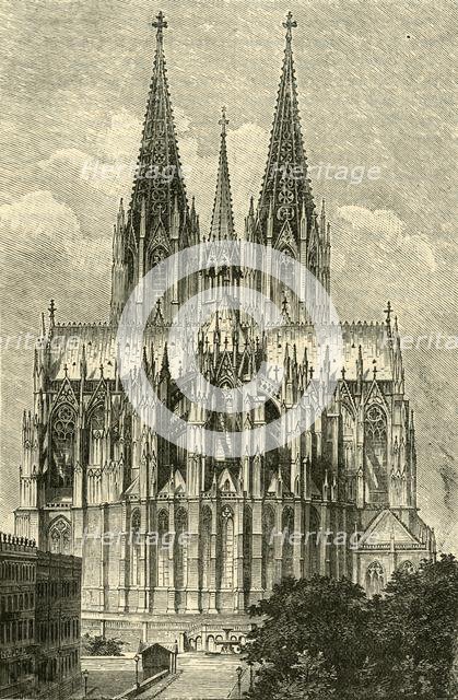 'Cologne Cathedral, from the East', 1890.   Creator: Unknown.