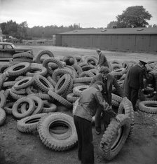 Imported American tyres, Sweden, c1940s(?). Artist: Otto Ohm