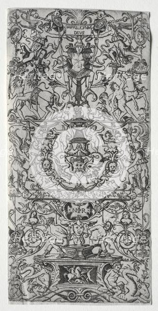 Ornament Panel: Mars, God of Battles, c. 1507. Creator: Nicoletto da Modena (Italian).