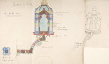 Designs for a Church Wall Lantern, ca. 1880. Creator: Richardson Ellson & Co.