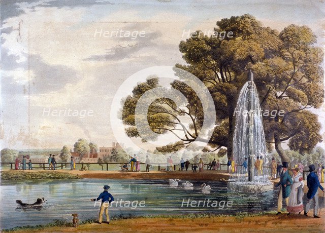 Green Park, Westminster, London, 1826.                                          Artist: Anon