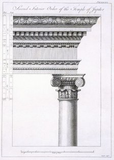 Second Interior Order of the Temple of Jupiter, pub. 1764. Creator: Robert Adam (1728-92).