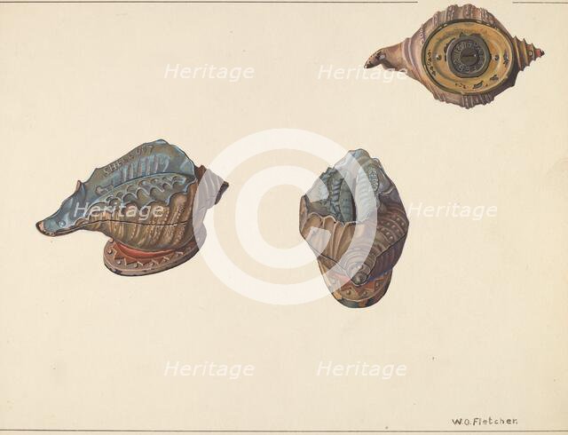 Shell Out Bank, c. 1938. Creator: William O. Fletcher.