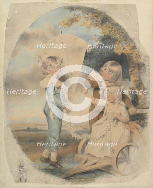 The Dyson Children, 1787. Creator: John Downman.