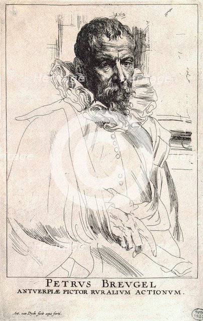'Portrait of the artist Pieter Bruegel the Younger', (1564-1636), early 17th century. Artist: Anthony van Dyck