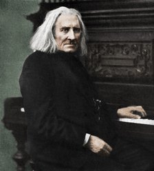 Franz Liszt, Hungarian pianist and composer, 1886 (1951).  Artist: Unknown.