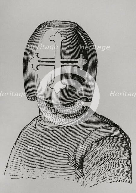 Helmet of Hugo, Viscount of Chalon, Late 13th century, (1877).  Creator: Unknown.