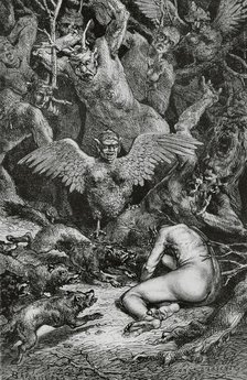 The Divine Comedy (1307-1321): Inferno (Hell), 1888.  Creators: Jean Edouard Dargent, Edouard Berveiller.