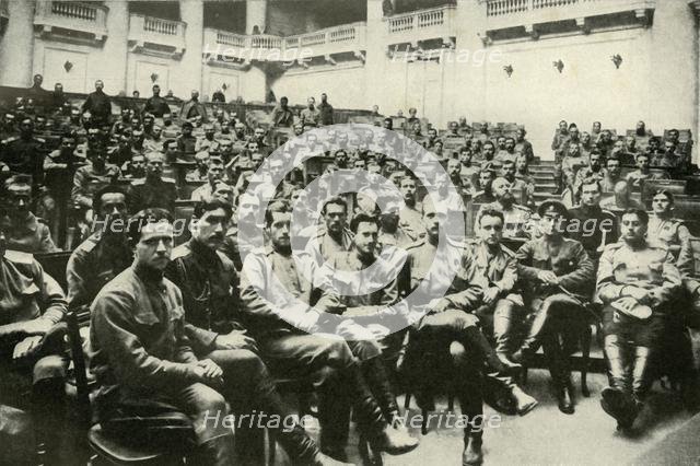'Soldier Delegates of the Russian Armies at the Douma', (1919). Creator: Unknown.