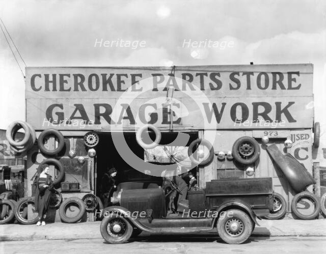 Auto parts shop, Atlanta, Georgia, 1936. Creator: Walker Evans.