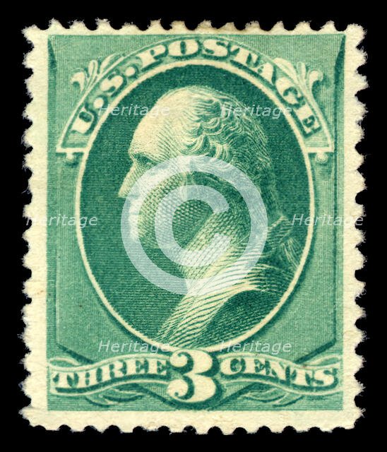 3c Washington single, 1881. Creator: American Bank Note Company.
