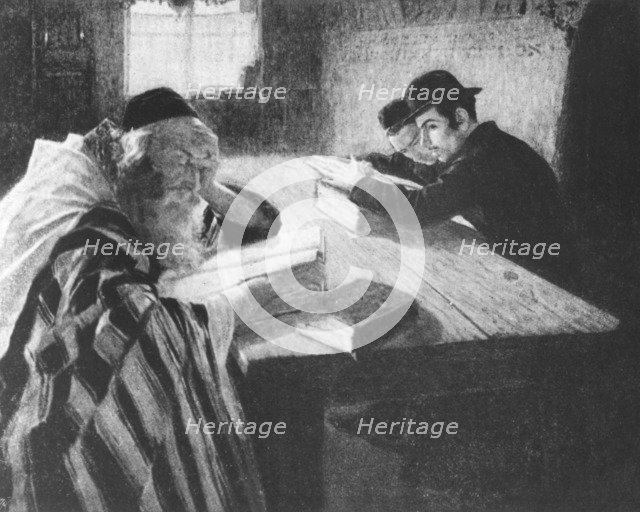 'A Forbidden Discussion', c1910 Artist: Lazar Krestin