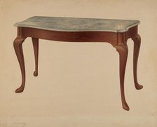 Sideboard Table, 1940. Creator: Isidore Sovensky.
