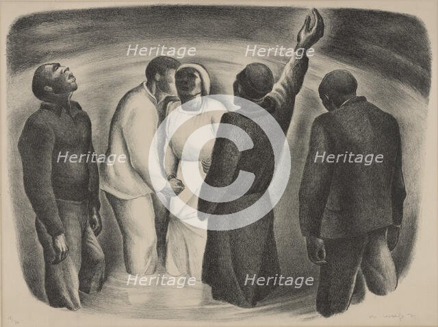 Baptism, ca.1934. Creator: M Wolfe.