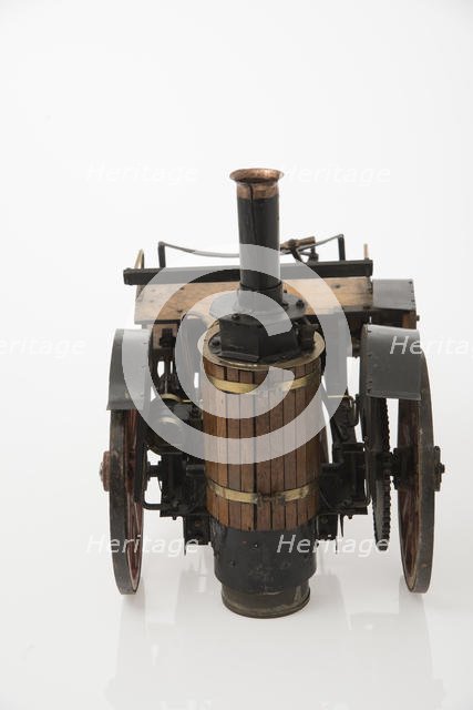 1868 Knight Steam carriage scale model. Creator: Unknown.
